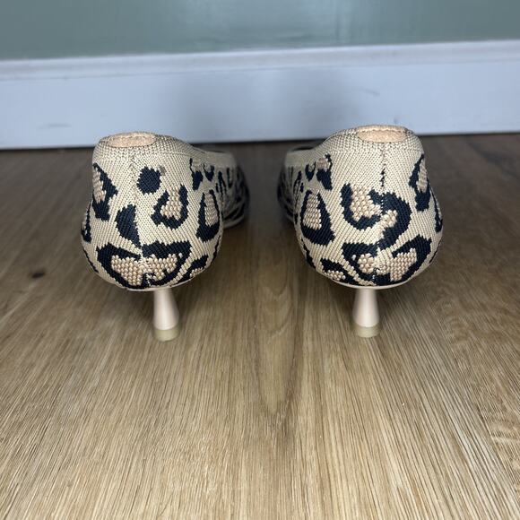 Vivaia Women 6.5 EU 37.5 Stella Heels Kitten Pointed Leopard Sustainable Comfort - Picture 6 of 8